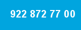 922 872 77 00 922 872 77 00
